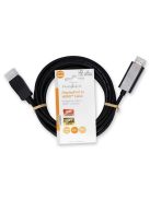 Nedis CCGL37100BK30 Display port dugó - HDMI dugó kábel 1080p, 3m