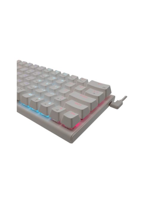WHITE SHARK WAKIZASHI-2/W/BL-HU, GK-002223V2-W/BL-HU magyar fehér mechanikus gamer billentyűzet