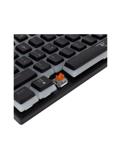 WHITE SHARK GK-2202-2B/R-US ASHIKO-2/B/R-US fekete mech. bill. angol, 61 piros kapcs