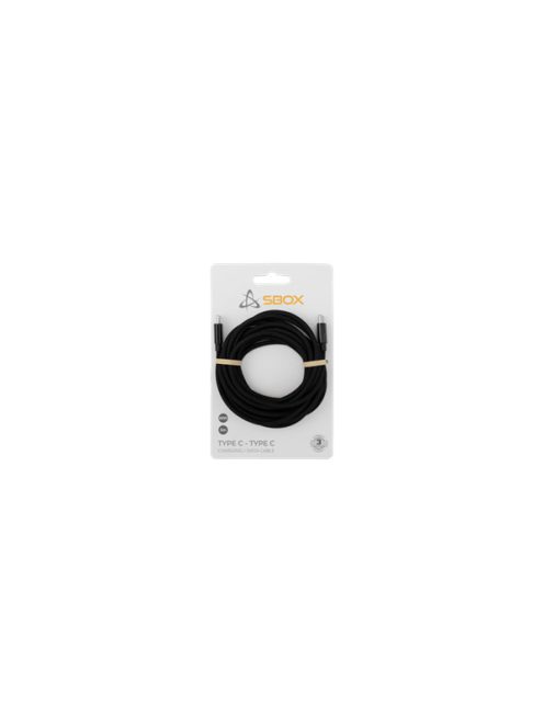 SBOX Kábel, TYPEC-2-B TYPEC-2-B TYPE-C-TYPE-C (M-M) kábel, 2m, 60W 480Mbs