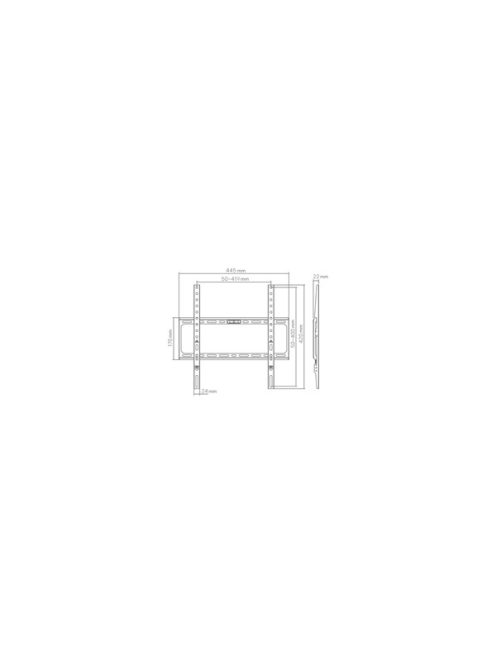 SBOX BL-3744F fali konzol,32-75/81 - 191cm, max.400x400 max.45Kg