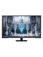 SAMSUNG Smart Gaming 144Hz monitor 43" G70NC, 3840x2160, 16:9, 1ms, HDMI/DP/USB/LAN/,WiFi, Bluetooth, hangszóró
