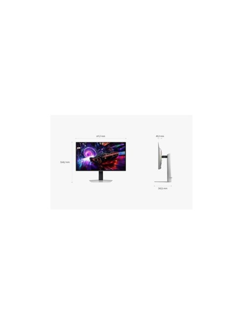 SAMSUNG Gaming 240Hz OLED monitor 27" G8, 3840x2160, 16:9, 250cd/m2, 0.03ms, HDMI/DisplayPort/USB,Pivot