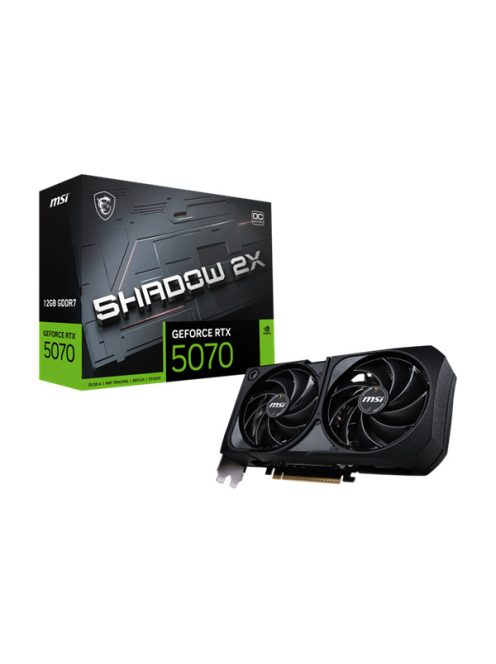 MSI Videokártya PCI-Ex16x nVIDIA RTX 5070 SHADOW 3X 12GB DDR7 OC BULK