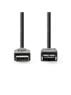   Nedis CCGL61010BK30 USB3.2 toldó / hosszabító kábel, USB A dugó - USB-A aljzat, 5 Gbps, 3m, (USB3.1, USB3.0, USB2.0)