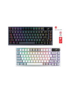   ASUS Vezetékes / Vezeték Nélküli Billentyűzet ROG AZOTH USB, Fekete, Mechanikus