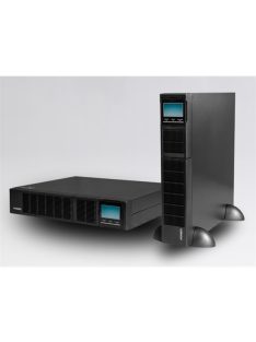   iPOWER UPS, 2000VA, 2000W, 8x IEC C13, SNMP/USB/RS-232, szünetmentes tápegység, LCD kijelző, AVR, online, Rack/Tower