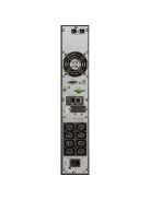 iPOWER UPS, 2000VA, 2000W, 8x IEC C13, SNMP/USB/RS-232, szünetmentes tápegység, LCD kijelző, AVR, online, Rack/Tower