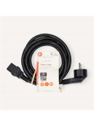 Nedis CEGL10015BK30 táp kábel IEC-320-C13, 3 x 1,5 mm, hossz 3m (IEC320-C13)