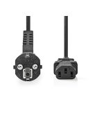 Nedis CEGL10015BK30 táp kábel IEC-320-C13, 3 x 1,5 mm, hossz 3m (IEC320-C13)