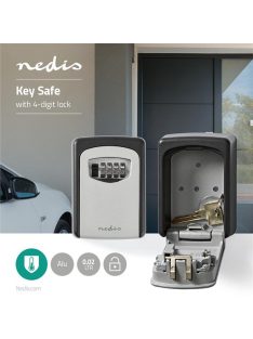   Nedis KEYCC01GY számzáras kulcs széf (kulcsszéf), beltéri és kültéri használatra