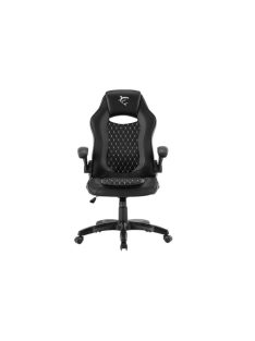   WHITE SHARK NYX-B NYX gamer szék, fekete, puha nyak, fej és hát párnák, lélegzó felület, 120 kg - ig