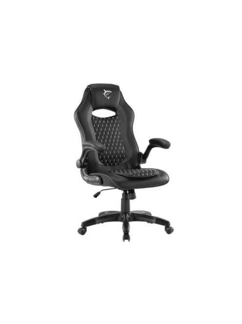 WHITE SHARK NYX-B NYX gamer szék, fekete, puha nyak, fej és hát párnák, lélegzó felület, 120 kg - ig