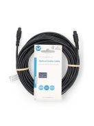 Nedis CAGL25000BK100 optikai audio kábel, TosLink dugó, hossz 10m