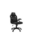 WHITE SHARK ZOLDER fekete gamer szék , puha nyak, fej és hát párnák, lélegző felület, 3 év garancia, 120 kg - ig