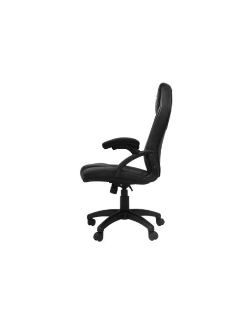 WHITE SHARK ZOLDER fekete gamer szék , puha nyak, fej és hát párnák, lélegző felület, 3 év garancia, 120 kg - ig