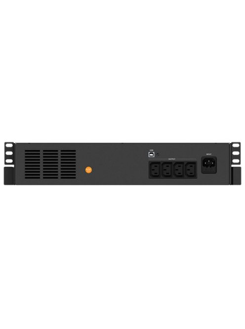 NJOY Szünetmentes Code 600, 600VA, 360W, Line-Interactive, rack (2U), LCD display