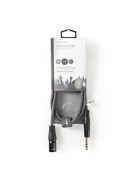 Nedis COTH15100GY15 balanced/szimmetrikus félprofi audio kábel, 6,35mm sztereo jack dugó - 3p XLR dugó, hossz 1,5m