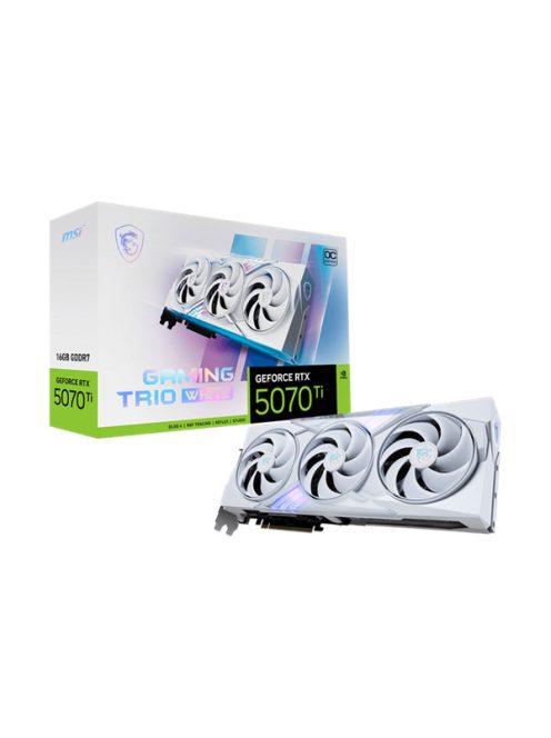 MSI Videokártya PCI-Ex16x nVIDIA RTX 5070 Ti GAMING TRIO 16GB DDR7 OC WHITE