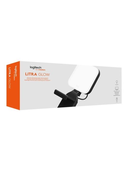 LOGITECH Kiegészítő - LITRA GLOW Monitorra rögzíthető lámpa, Fekete