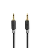 Nedis CABW22000AT10 sztereo audió kábel 3,5mm sztereo jack dugó - dugó,  aranyozott,  1 m