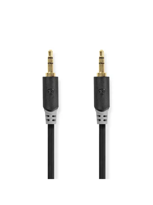 Nedis CABW22000AT10 sztereo audió kábel 3,5mm sztereo jack dugó - dugó,  aranyozott,  1 m