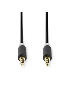 Nedis CABW22000AT10 sztereo audió kábel 3,5mm sztereo jack dugó - dugó,  aranyozott,  1 m