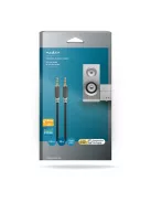 Nedis CABW22000AT100 sztereo audió kábel 3,5mm sztereo jack dugó - dugó,  aranyozott,  10 m