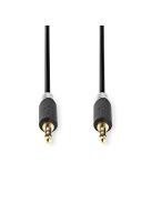 Nedis CABW22000AT05 sztereo audió kábel 3,5mm sztereo jack dugó - dugó,  aranyozott,  0,5 m