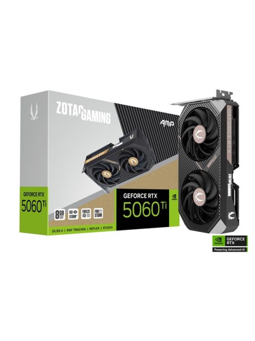 ZOTAC Videokártya PCI-Ex16x nVIDIA RTX 5060 Ti AMP 8GB GDDR7