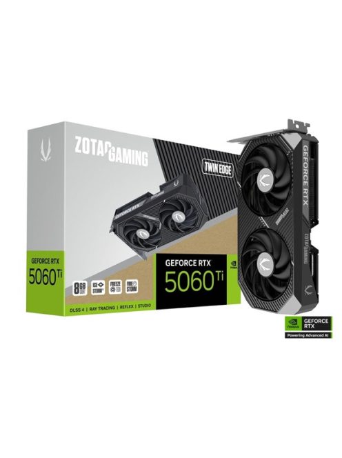 ZOTAC Videokártya PCI-Ex16x nVIDIA RTX 5060 Ti TWIN EDGE 8GB GDDR7