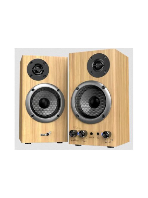 GENIUS 2.0 Hangszóró SP-HF520BT Jack 20 Watt Fa színű, Bluetooth