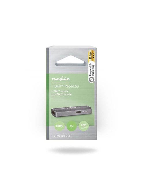Nedis CVBW34930AT HDMI jelerősítő (repeater), 25m, 8K@60Hz, 48 Gbps