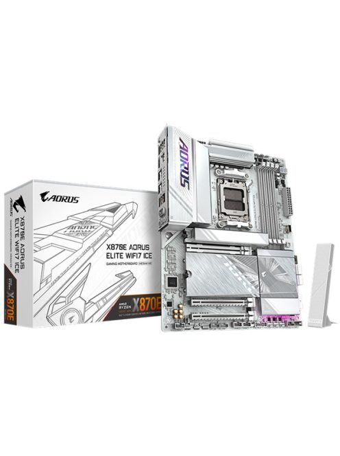 GIGABYTE Alaplap AM5 X870E AORUS ELITE WIFI7 ICE AMD X870, ATX