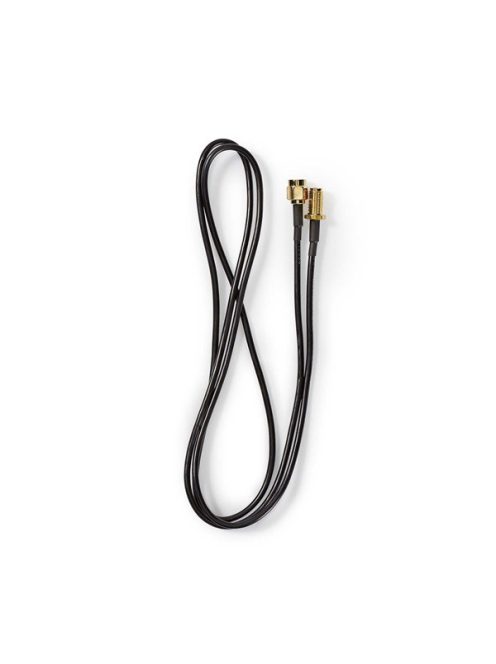 Nedis CSGL02210BK10 SMA kábel, RP SMA férfi, RP SMA női, Aranyozott, 50 Ohm, Egyetlen árnyékolt, 1 m