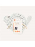 Nedis CEGL10000WT30 táp kábel IEC-320-C13, 3 x 0.75 mm˛ hossz 3m, fehér