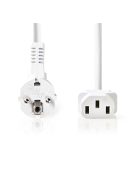 Nedis CEGL10000WT50 táp kábel IEC-320-C13, 3 x 0.75 mm˛ hossz 5m, fehér