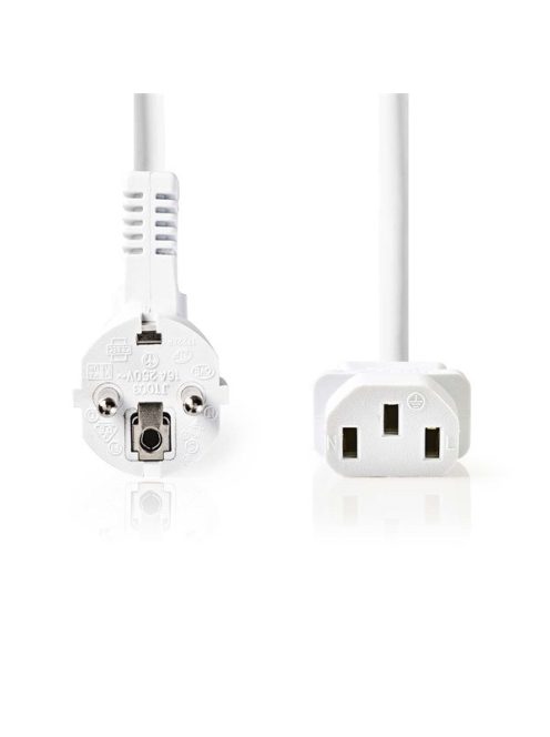 Nedis CEGL10000WT50 táp kábel IEC-320-C13, 3 x 0.75 mm˛ hossz 5m, fehér