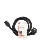 Nedis CEGL10015BK20 táp kábel IEC-320-C13, 3 x 1,5 mm, hossz 3m (IEC320-C13)