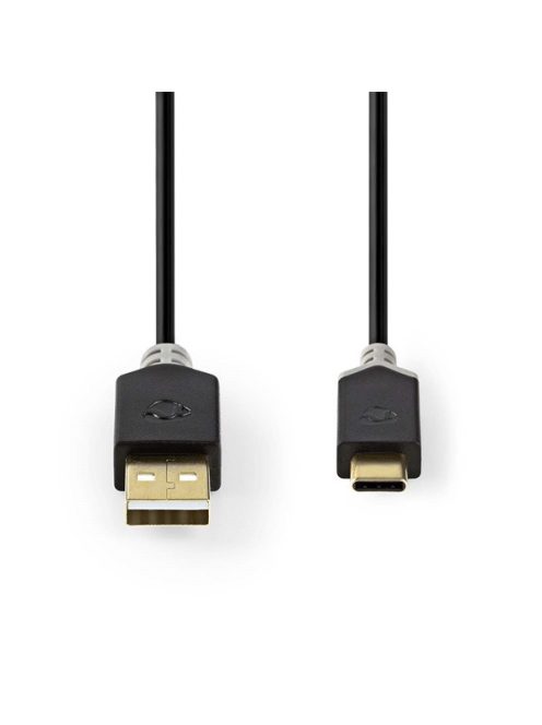 Nedis CCBW60601AT20 USB kábel, USB2.0 Gen 1, USB-A dugó - USB-C dugó, 60 W | 480 Mbps, 2 m