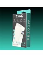 AVAX Powerbank USB-C 65W+QC 18W 20000mAh, fehér