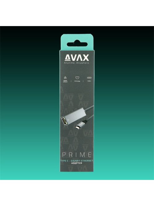 AVAX Átalakító adapter USB-C 3.2 - Ethernet Gigabit port