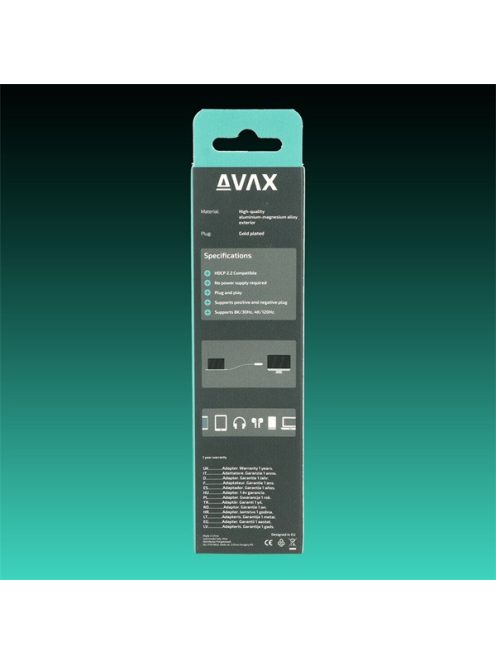 AVAX Átalakító adapter Display port - HDMI 2.1