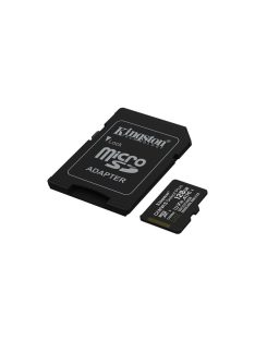   KINGSTON Memóriakártya MicroSDXC 128GB Canvas Select Plus Gen3 150R A1 + Adapter