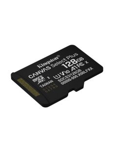   KINGSTON Memóriakártya MicroSDXC 128GB Canvas Select Plus Gen3 150R A1 Adaprer nélkül