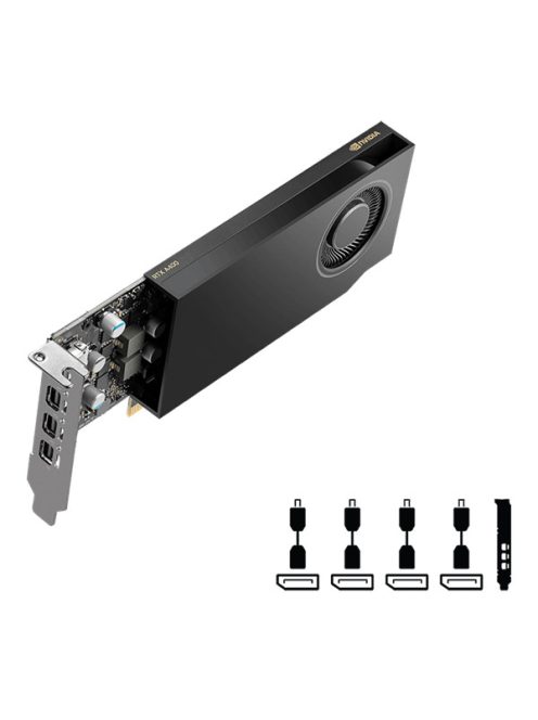 PNY Videokártya PCI-Ex16x nVIDIA Quadro RTX A400 4GB DDR6