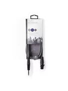 Nedis COTH15110GY15 balanced/szimmetrikus félprofi audio kábel, 6.35mm sztereo jack - 3p XLR aljzat, 1,5m