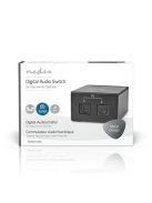 Nedis ASWI2512BK digitális audio kapcsoló 2x Toslink