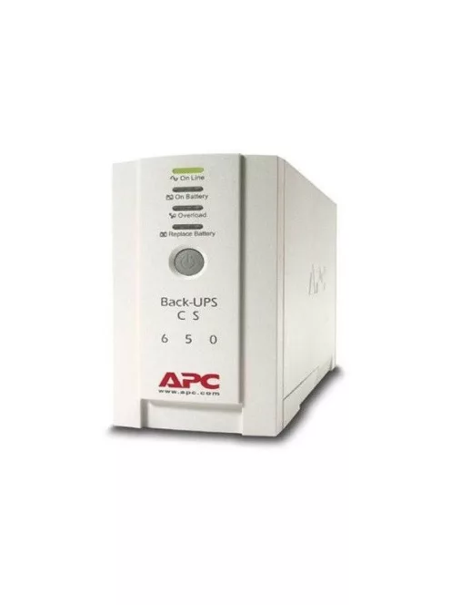APC Back-UPS BK650EI (CS) (3+1 IEC13) 650VA (400 W) 230V Power-Saving OFFLINE szünetmentes tápegység, torony - USB inter