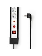 Nedis EXS430SPF1PRO túlfeszültségvédő 4 -es elosztó / hosszabbító, 3m-es kábel, gyermekzár